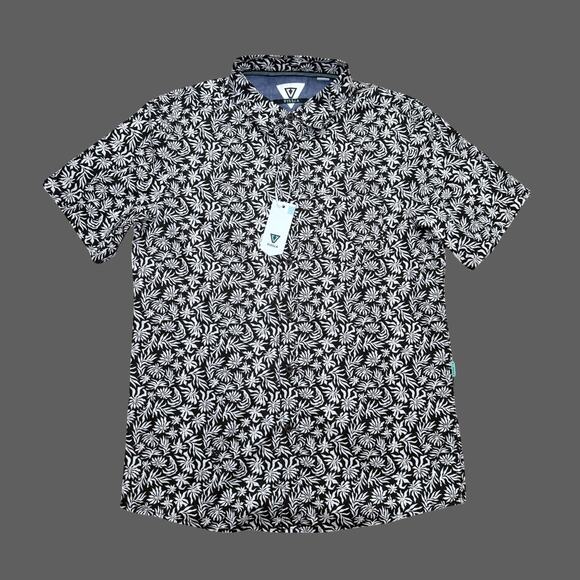 VISSLA Other - Vissla Patterned SS Button Up Black Multicolor Floral Size M NWT M5052ALY-BLK